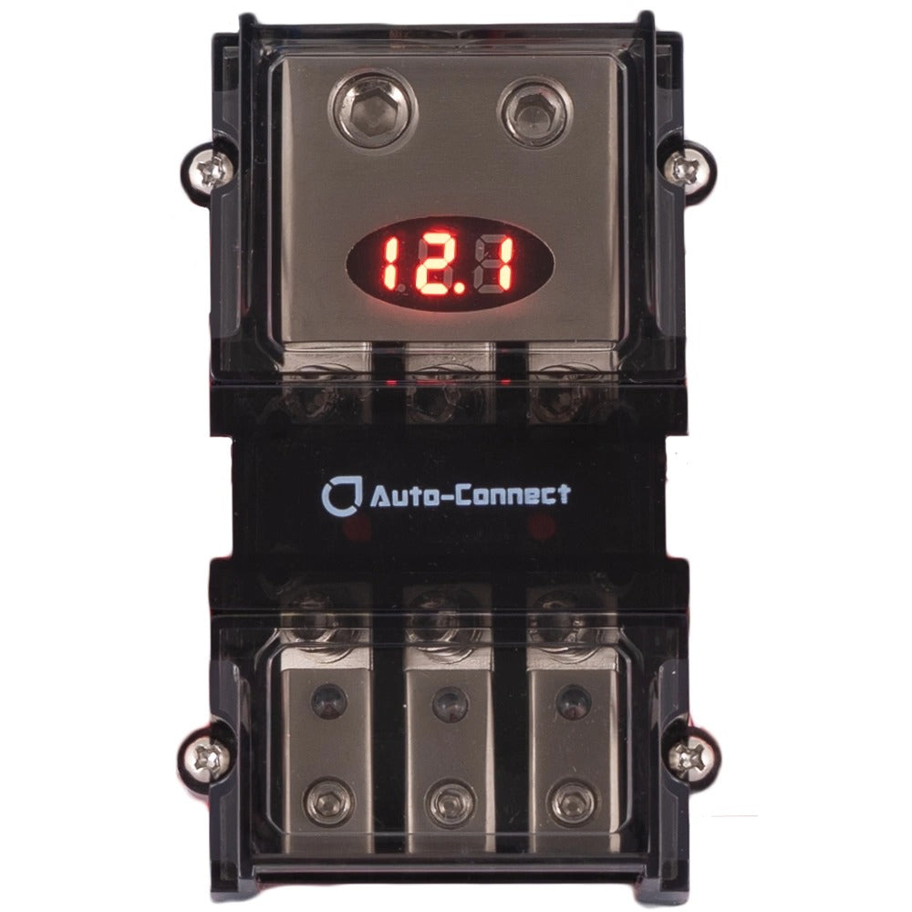 AFS/Mini-ANL Fuse Holder with Voltmeter, 50+35mm² - 3x 10/20mm²