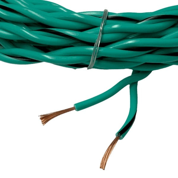 Twisted Speaker Wire 2x1.0mm², green