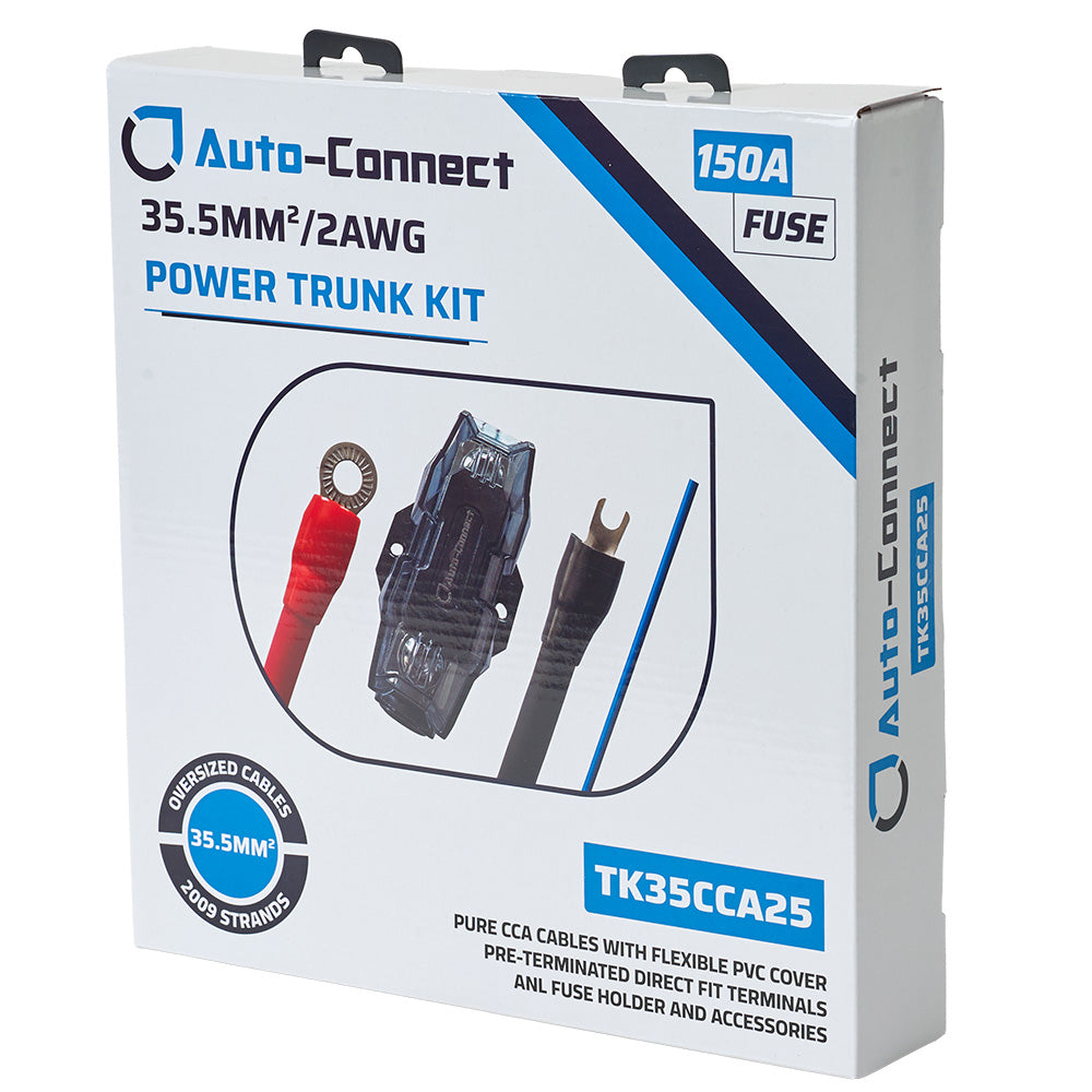 Pure CCA Trunk Power Wiring Kit 35.5mm², 2.5m