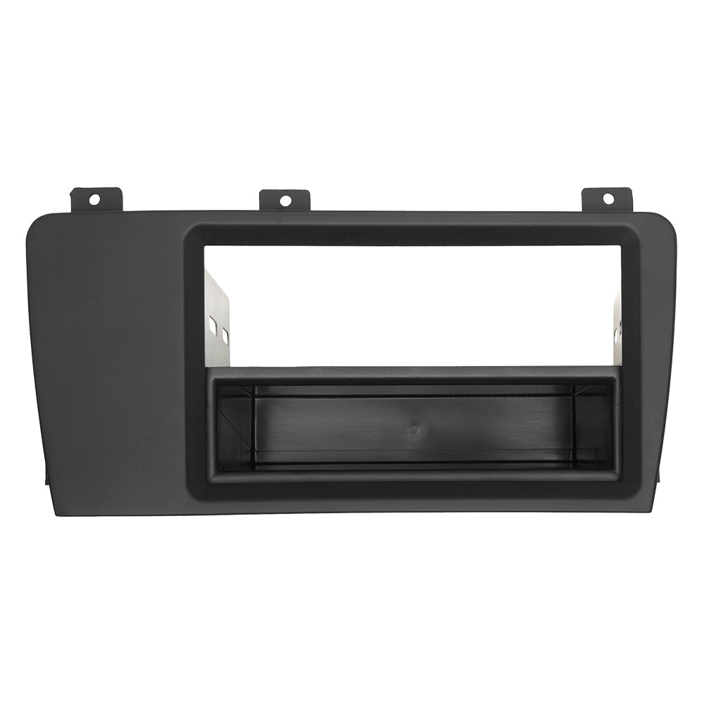 Single-DIN pocket for Double-DIN fascia