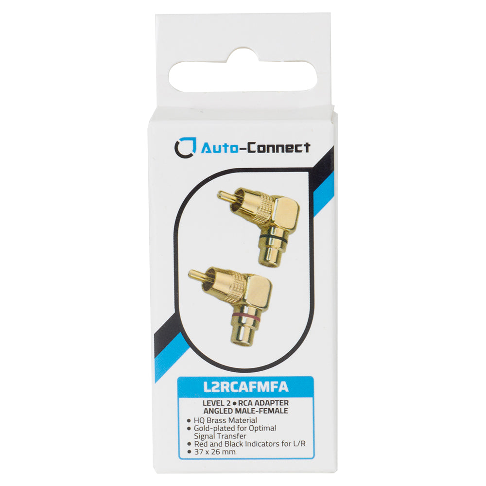 Angled Male - Female RCA Adapters