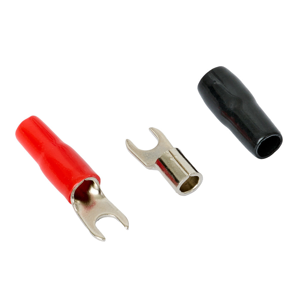 Spade Terminal 10 mm², red/black