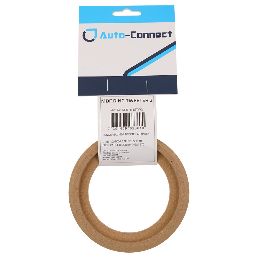 MDF Ring for Speaker/Tweeter, 82 mm
