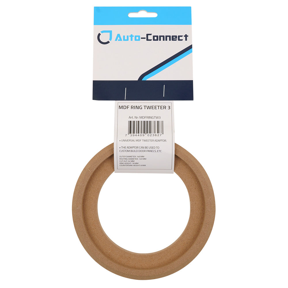 MDF Ring for Speaker/Tweeter, 92 mm