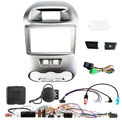 Ford Ranger 12-16 9 inch Head Unit Installation Kit, Silver