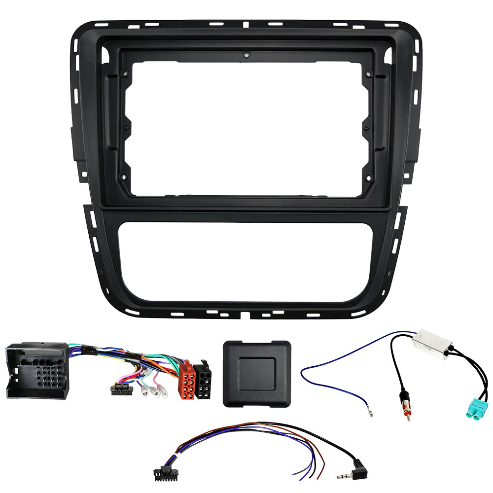 VW Passat B7 11-15 9 inch Head Unit Installation Kit, Manual AC
