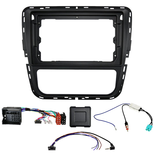 VW Passat B7 11-15 9 inch Head Unit Installation Kit, Manual AC