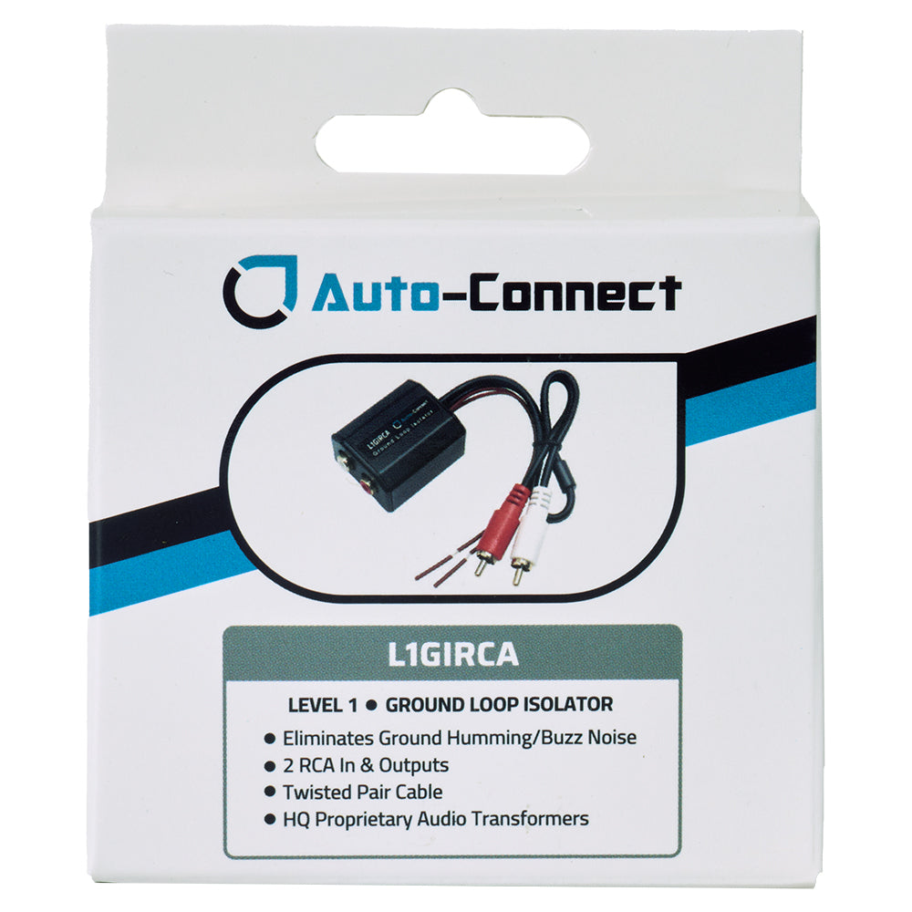 Ground Isolating RCA Noise Filter, Level 1