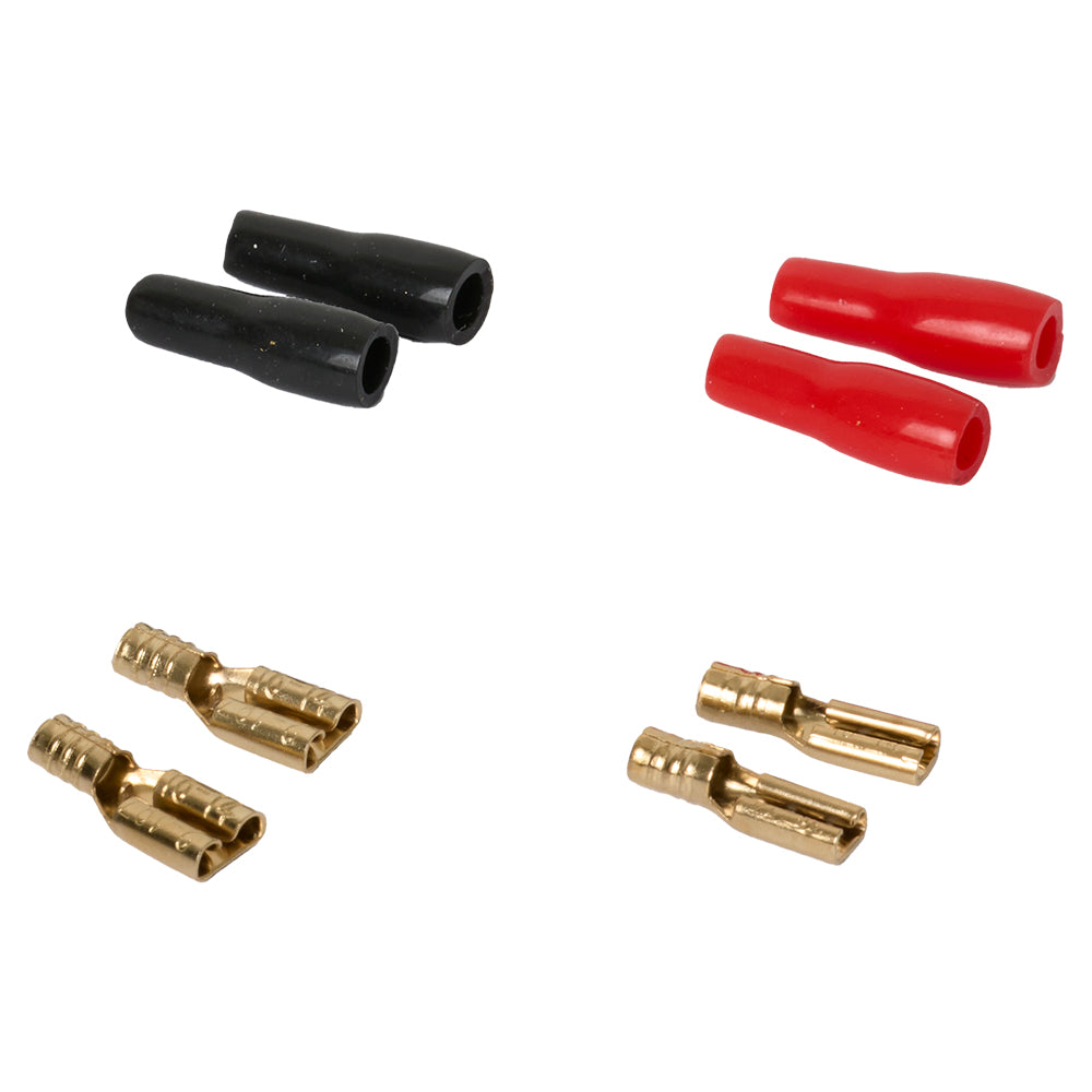 Female Spade Terminal Kit 2.5 mm², red/black
