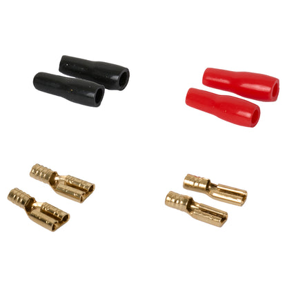 Female Spade Terminal Kit 2.5 mm², red/black