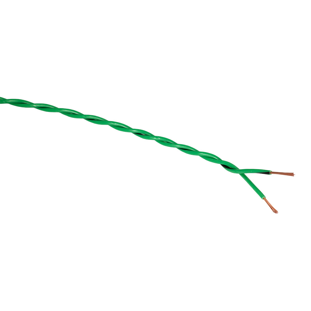 Twisted Speaker Wire 2x0.5 mm², green