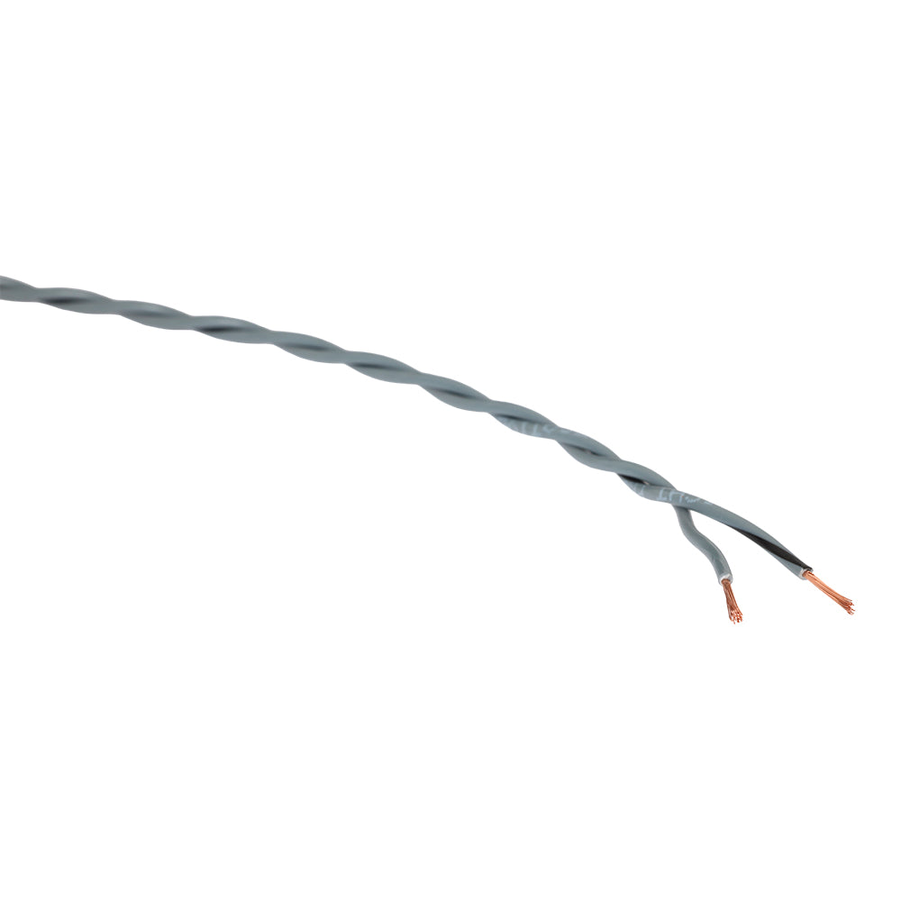 Twisted Speaker Wire 2x0.5 mm², gray