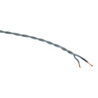 Twisted Speaker Wire 2x0.5 mm², gray