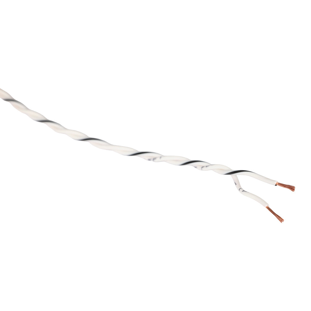 Twisted Speaker Wire 2x0.5 mm², white