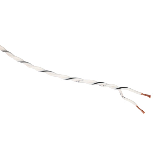 Twisted Speaker Wire 2x0.5 mm², white