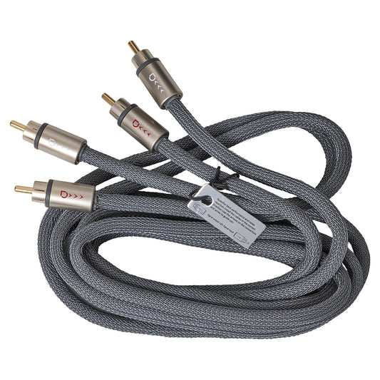 2-Channel Five-Layer Shielded Directional RCA Cable, 1.5m