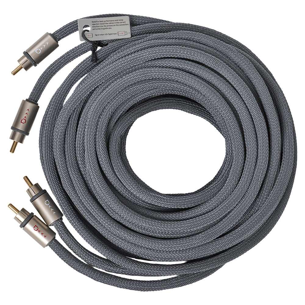 2-Channel Five-Layer Shielded Directional RCA Cable, 5.5m