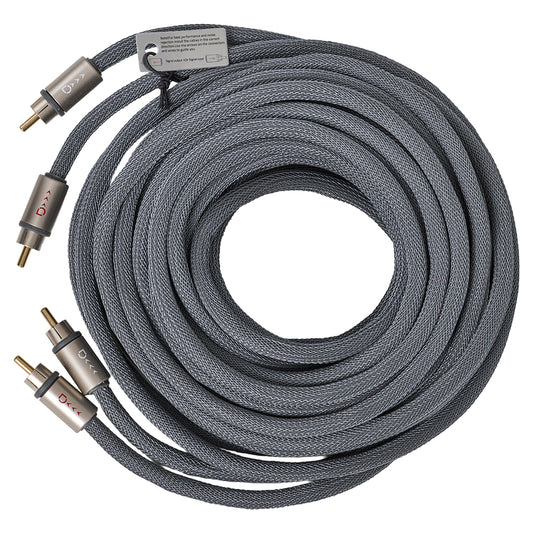 2-Channel Five-Layer Shielded Directional RCA Cable, 5.5m