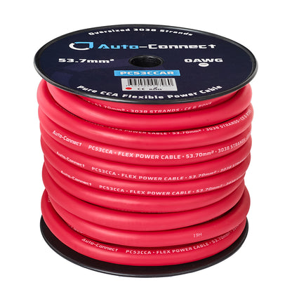 Pure CCA 53.7mm² Power Wire, red