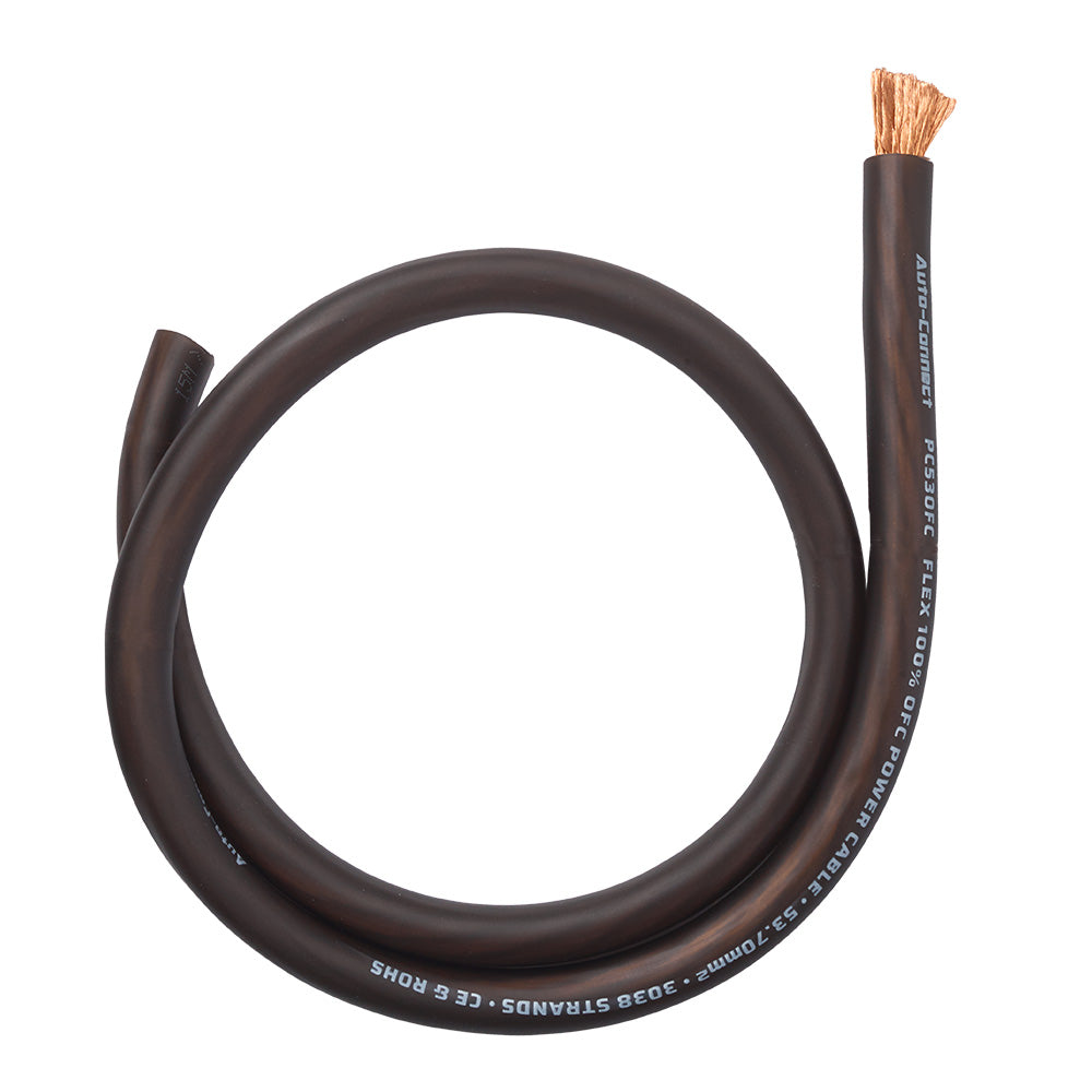 Pure OFC 53.7mm² Power Wire, black