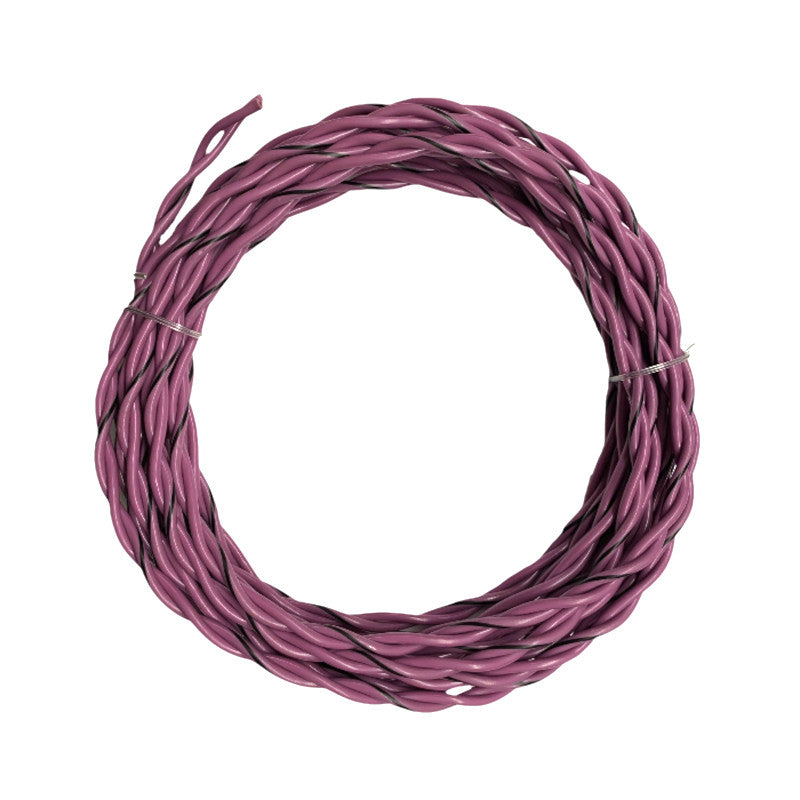Twisted Speaker Wire 2x1.0mm², green & purple, 6m