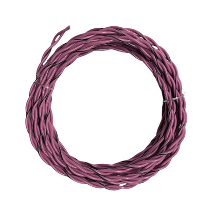 Twisted Speaker Wire 2x1.0mm², green & purple, 6m