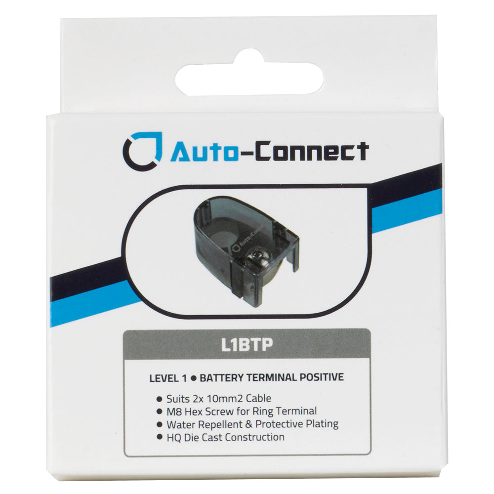 Battery Terminal M8 + 2x 10 mm², Positive