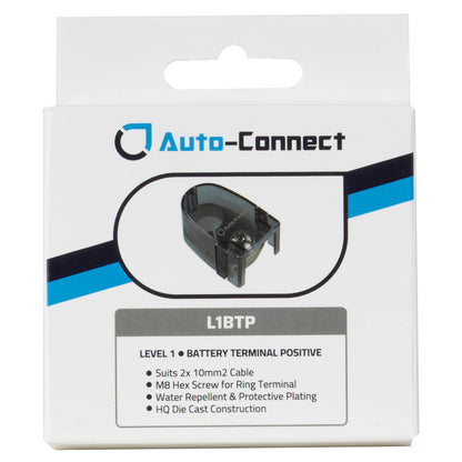 Battery Terminal M8 + 2x 10 mm², Positive