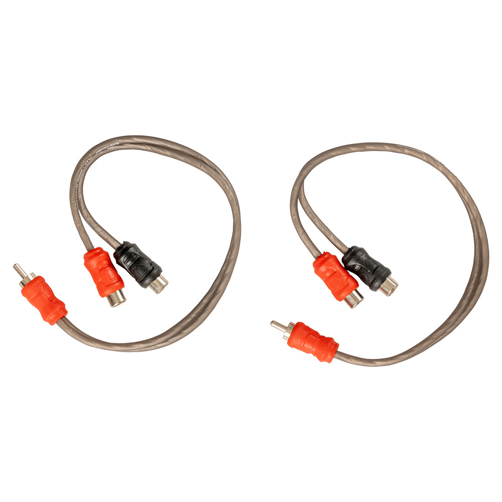 2 Female - 1 Male Twisted-Pair RCA Splitters Level 1, 0.3m