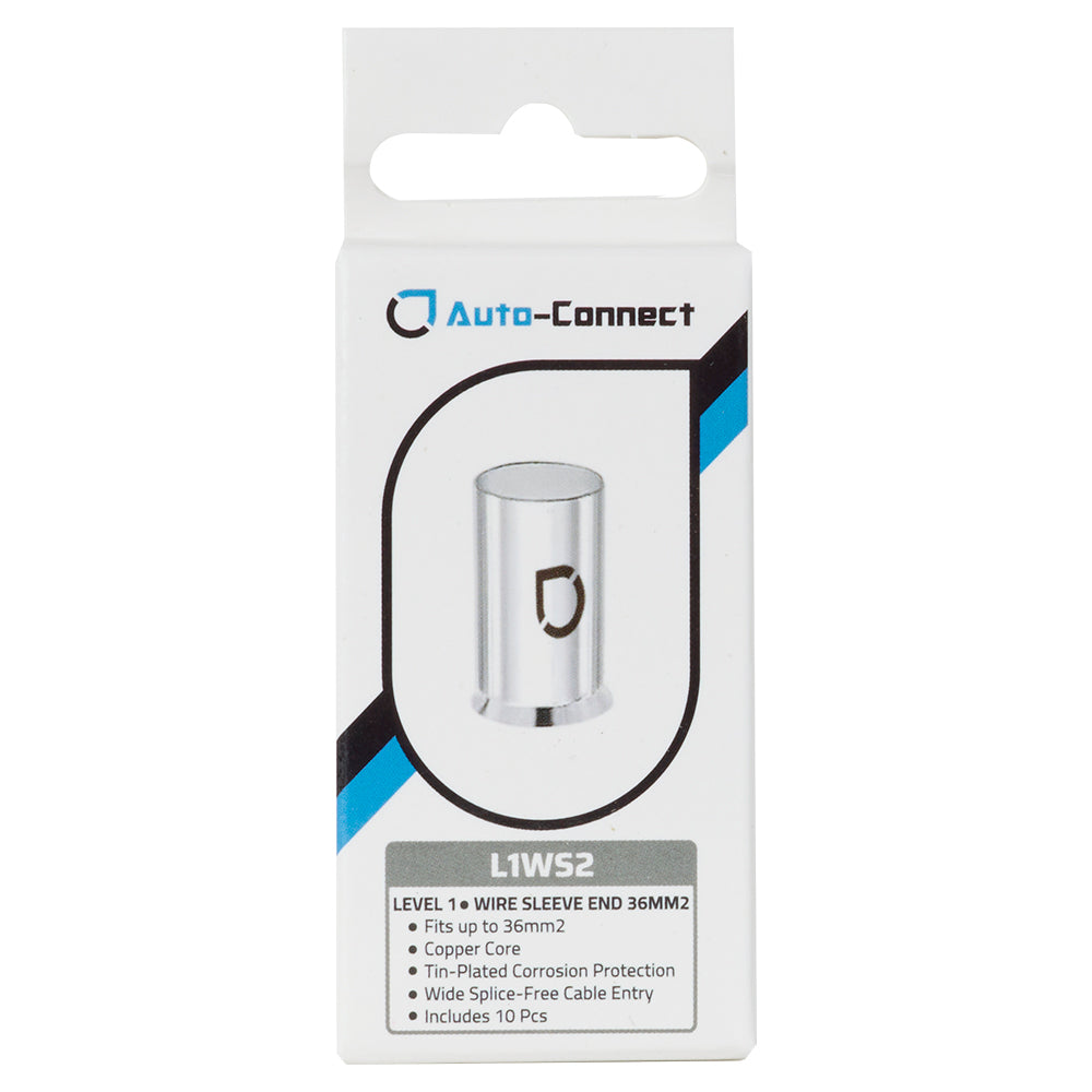 Copper Wire Ferrules 36 mm² / 2 AWG, 10pcs