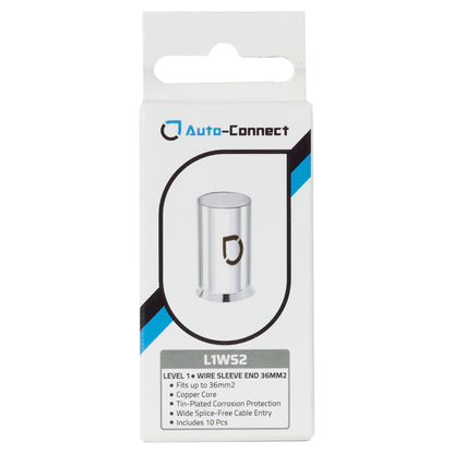 Copper Wire Ferrules 36 mm² / 2 AWG, 10pcs