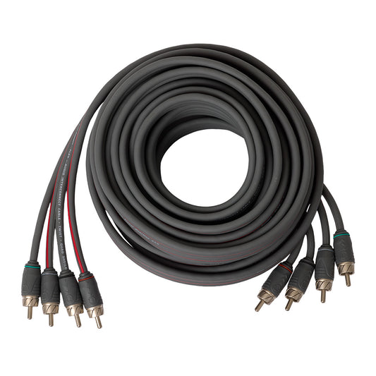 4-channel Quad-Shielded Directional RCA Signal Cable, 5.5m