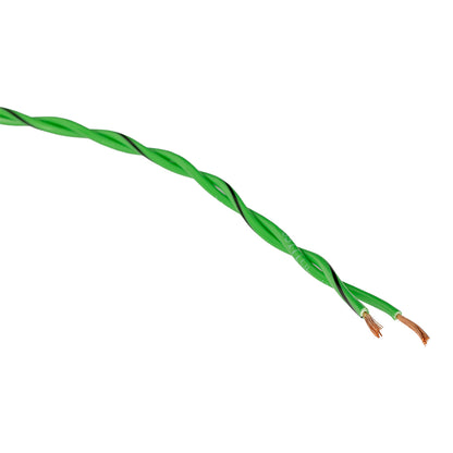 Twisted Speaker Wire 2x0.8mm², green