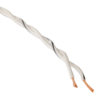 Twisted Speaker Wire 2x0.8mm², white