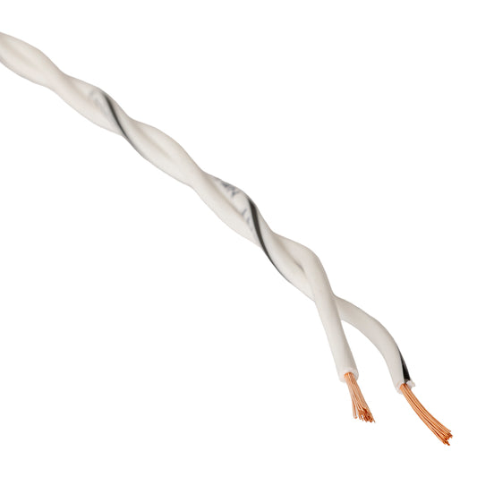 Twisted Speaker Wire 2x0.8mm², white