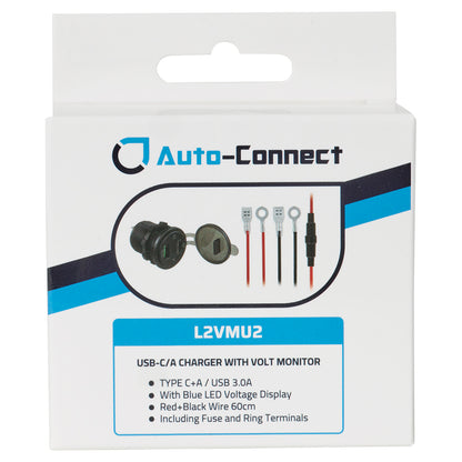 USB-C/A Charger with Volt Monitor