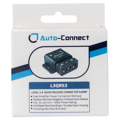 Quick Release 54-20 mm² / 0-4 AWG Power Connector, 300A