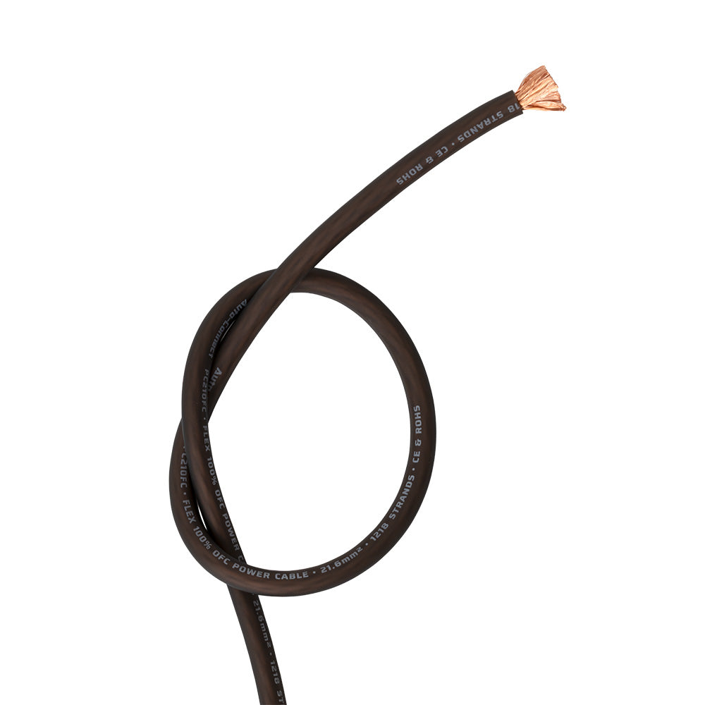 Pure OFC 21.6mm² Power Wire, black