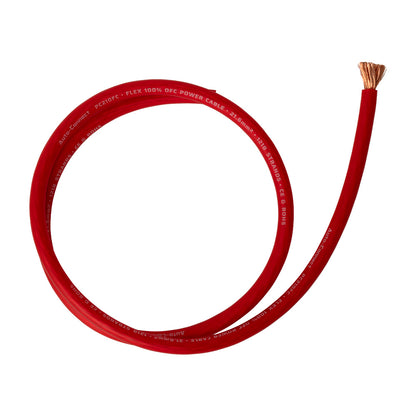 Pure OFC 21.6mm² Power Wire, red