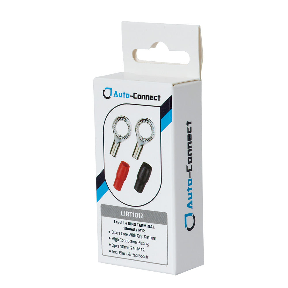 Ring Terminal 10 mm² M12 Level 1, red/black